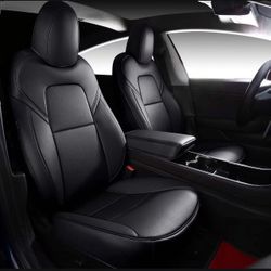 Seat Cover Custom Fit for Tesla Model 3 Synthetic Leather Car Seat Cushion Protector for 2017 2018 2019 2020 2021 2022 2023 2024