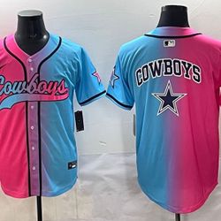Cowboys Pink Baseball Style Jersey