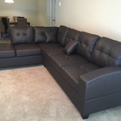 Beautiful Brown Leather Couch