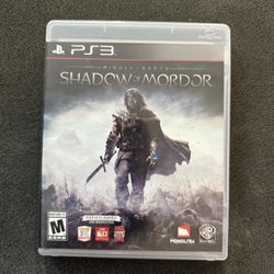 PS3 Game Middle Earth Shadows Of Mordor