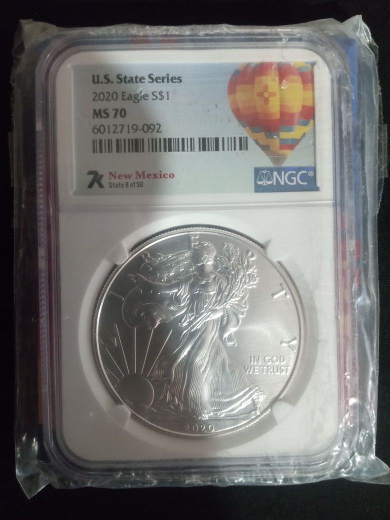 U.S. State Series 2020 Eagle S$1 New Mexico Silver Coin