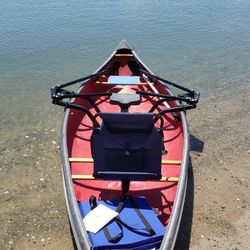 EZ Row Forward facing rowing rig, boat and dolly