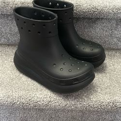 Crocs Black Waterproof Boots:  M Size 5/W Size 7