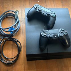 PS4 With Two Controllers