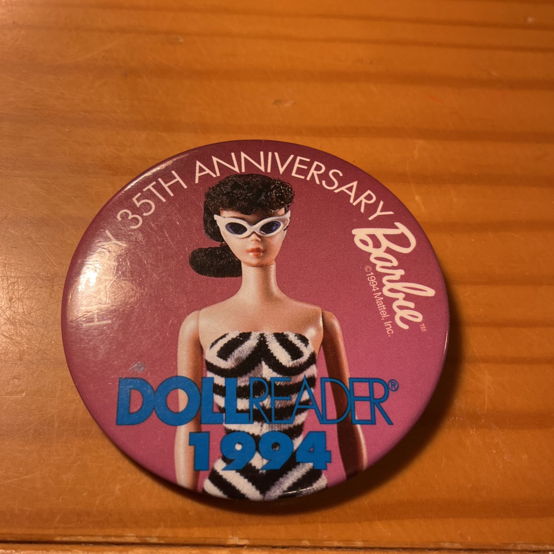 1994 Barbie 35th Anniversary Button