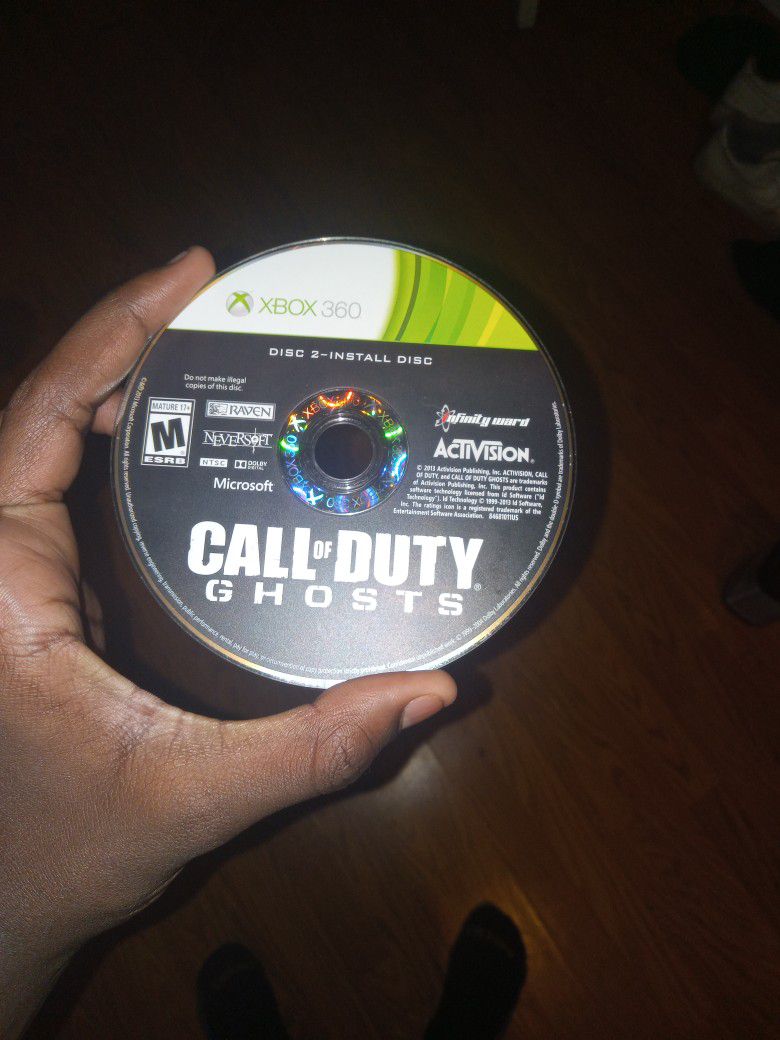  Xbox 360 Call Of Duty Ghosts Game Disc