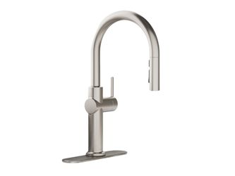 KOHLER Bellera Single-Handle Pull-Down Sprayer Kitchen Faucet in Stainless Steel