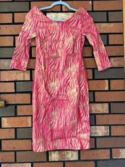 Zebra pattern dress
