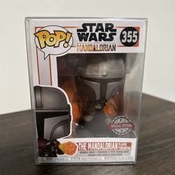 Star Wars The Mandalorian Flame Throwing #355 Funko Pop Special Edition
