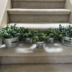 Galvanized Greenery Decor 