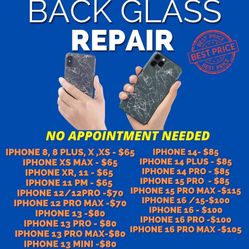 Back Glass Repair Different Prices 