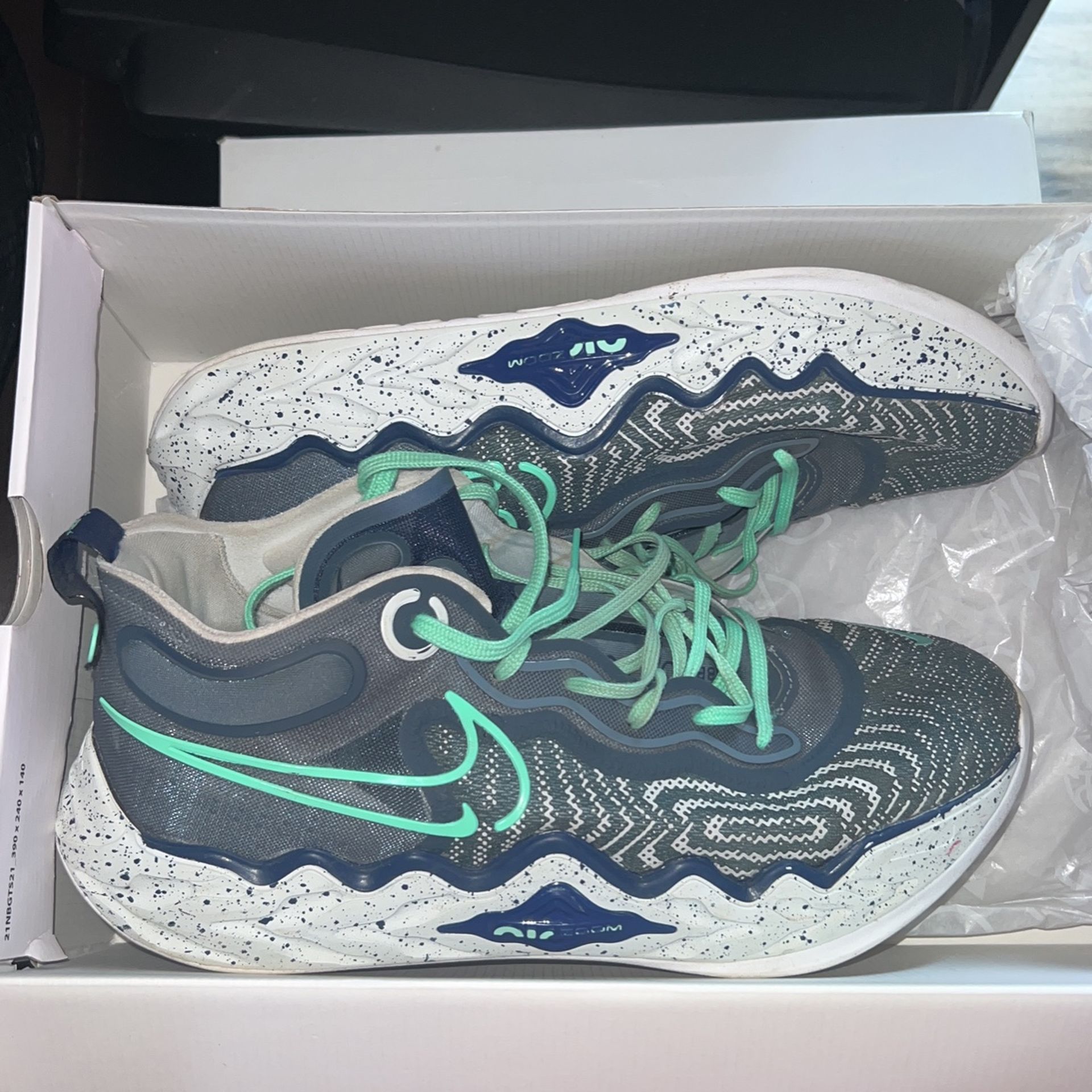 Nike Air Zoom GT Run Armory Slate Green Glow White CZ0202-400 Size 14 Men's