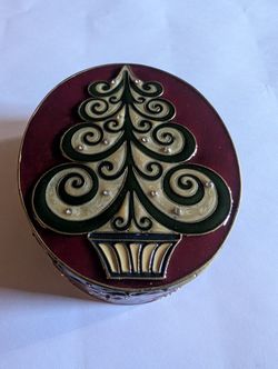 Red Enamel Jewelry Box
