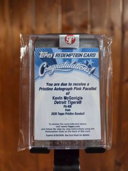 2026 Topps Pristine Kevin McGonigle Pink Parallel Auto /15  Redemption #PA-KM