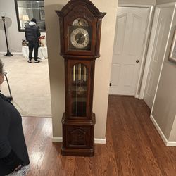Grandfather  Clock Cherry wood  (heirloom)- $200