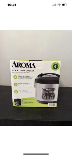 Aroma 8-Cup Rice & Grain Cooker, Steamer, New Bonded Granite Coating - Open Box