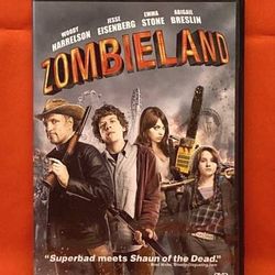 Zombieland DVD movie Woody Harrelson Jesse Eisenberg Emma Stone Bill Murray