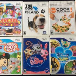 Wii Games—$10-$15 Each game