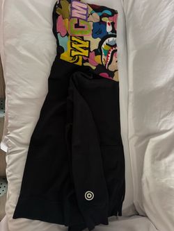 Authentic A Bathing Ape (BAPE) Black A Giant multi camo shark hoodie.