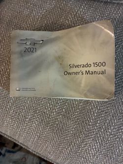 Owners Manual for 2021 Chevrolet Silverado 1500 Owner's Manual - OEM