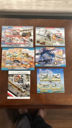 Military airplanes postage stamps, worldwide, postage stamps