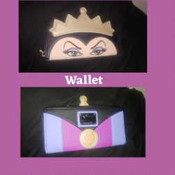 New EVIL QUEEN LOUNGEFLY WALLET