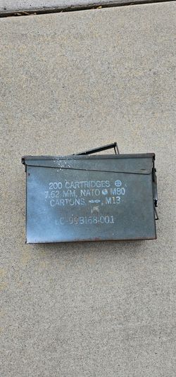 Metal military ammo can