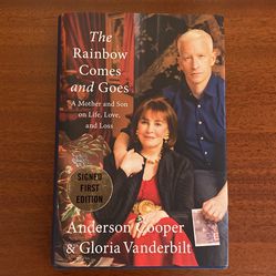 Anderson Cooper-The Rainbow Comes and Goes “signed 1st Edition “