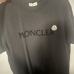 Moncler M Size Black T Shirt
