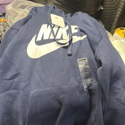 Blue nike hoodie size small