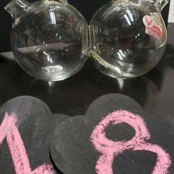 Vintage Double Clear Glass Bottle