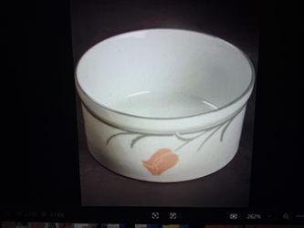 4 NEW DANSK BELLES FLEURS TAUPE RAMEKIN BOWLS