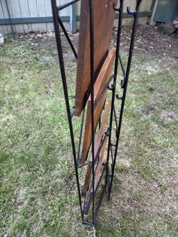 Small Wood and metal Shelf 