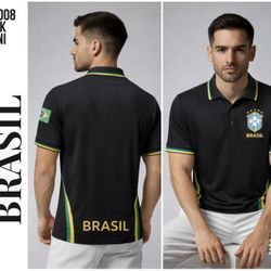 Shirts from Brazil and Argentina, size L, polo style 
