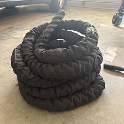 30 Ft Garage Fit Battle Ropes With Wall Anchor