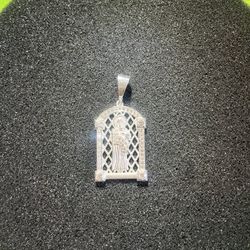 San Judas Diamond Moissanite Pendant 