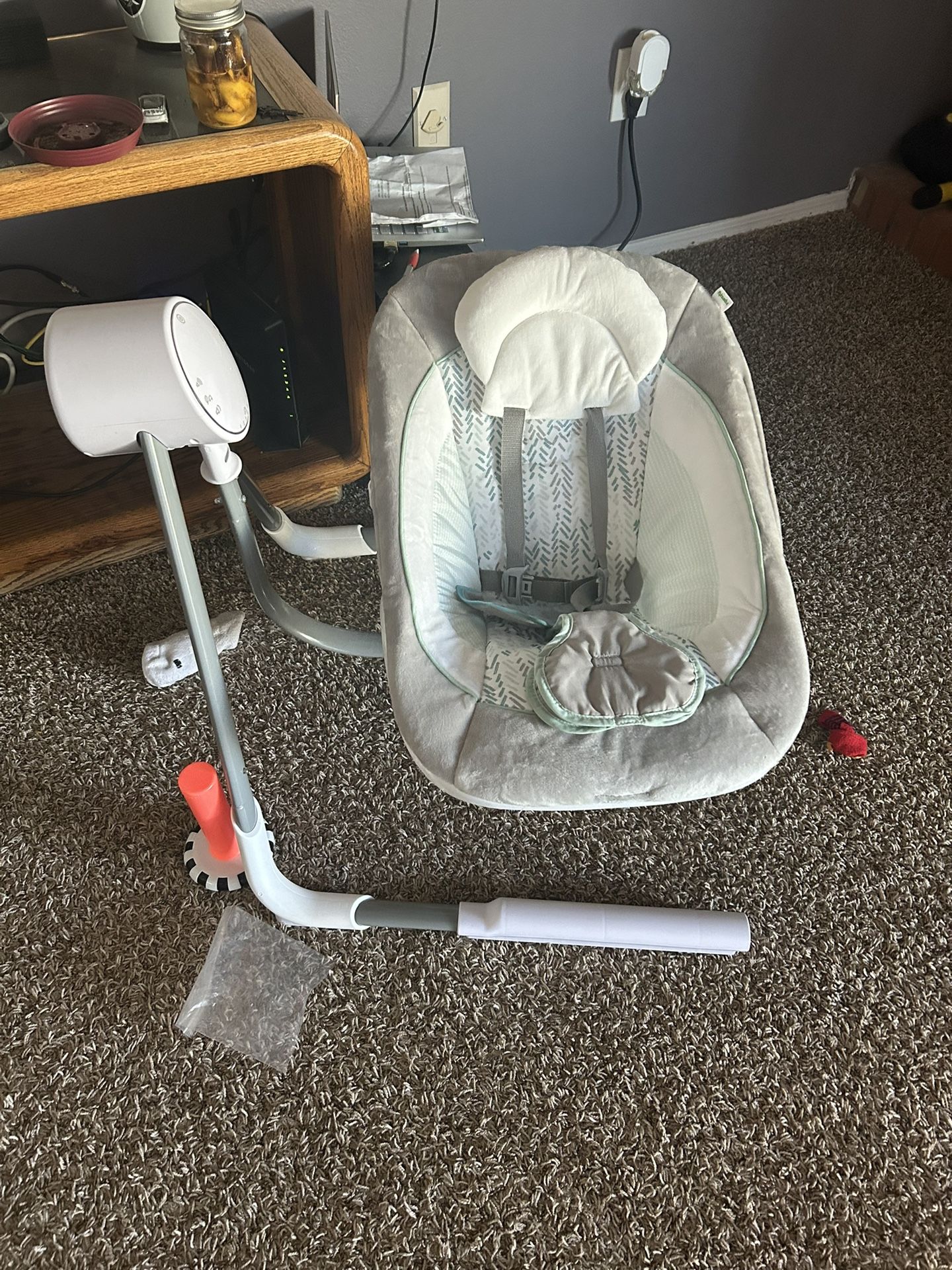 Ingenuity Anyway Sway 5-Speed Multi-Direction Portable Foldable Baby Swing & Infant Seat