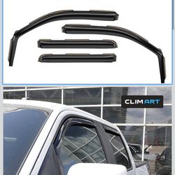 Incredibly Durable In-Channel Rain Deflectors for Ford F-150 2009–2014 SuperCrew