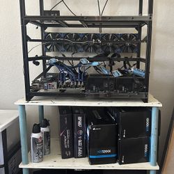 2 Fully Outfitted Cryptocurrency Mining Rigs 