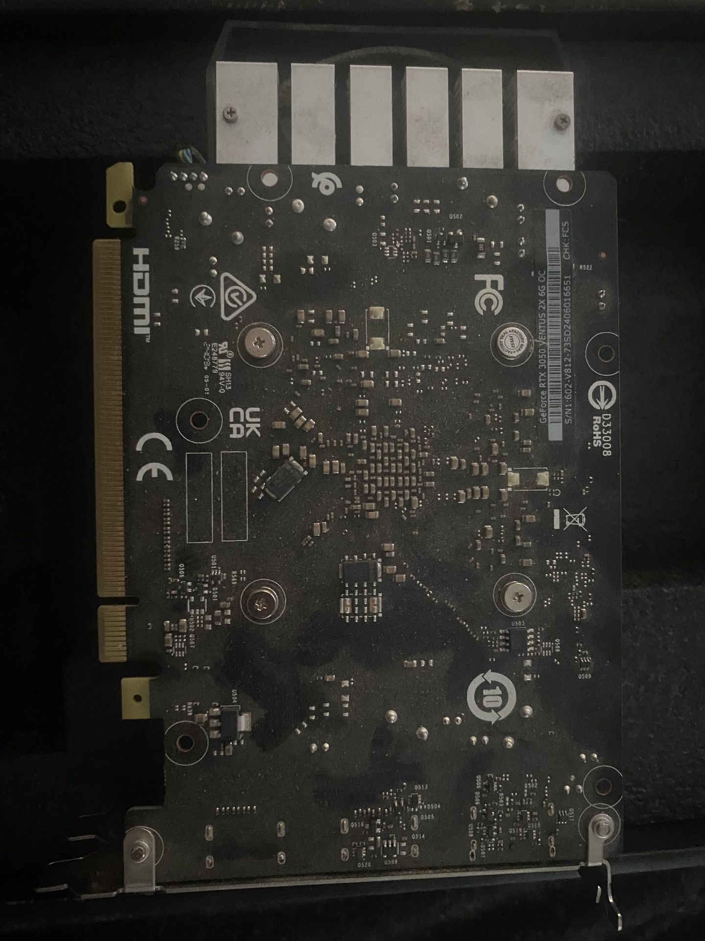 Graphics Card: GeForce RTX 3050 6GB