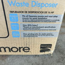 Kenmore Garbage Disposal New In Box 