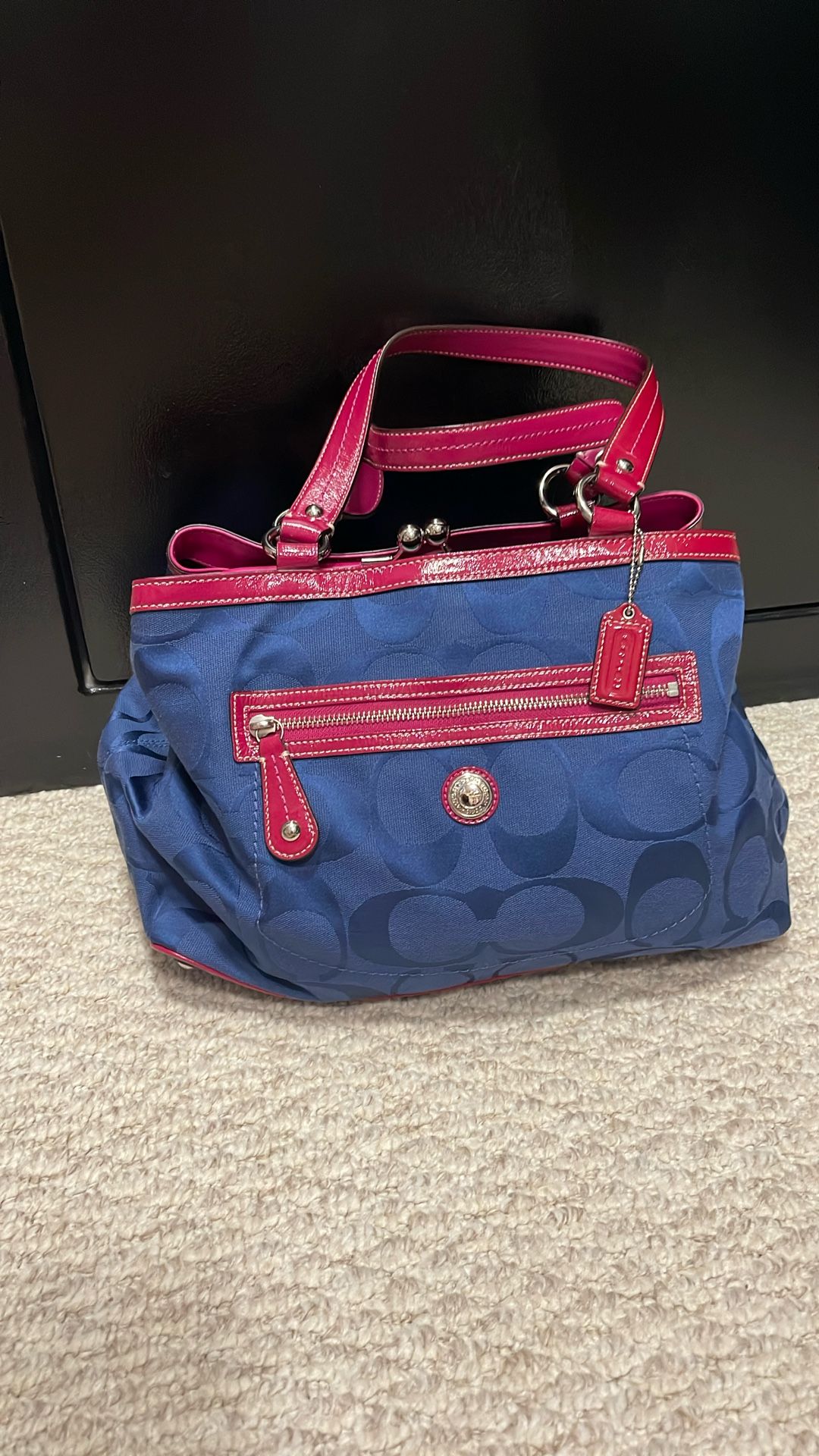 Navy Coach Purse