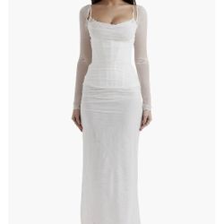 House Of CB Corset White Dress  Size M