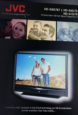 TV. Best for the money!!!! HD-ILA 56” JVC TV Plus Stand. HD-56G787
