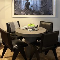 Modern Black Dining Chairs Set of 4