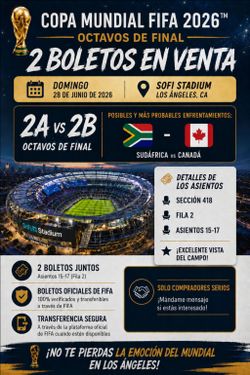 2a vs 2b vs  Sudafrica vs canada.  World cup