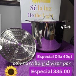 Olla Tamalera Vaporera 40qt Capacidad 120 Tamales Birria Pozole Menudo Barbacoa $335.00 Princess House Ventas Finales 