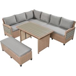 Patio sofa set