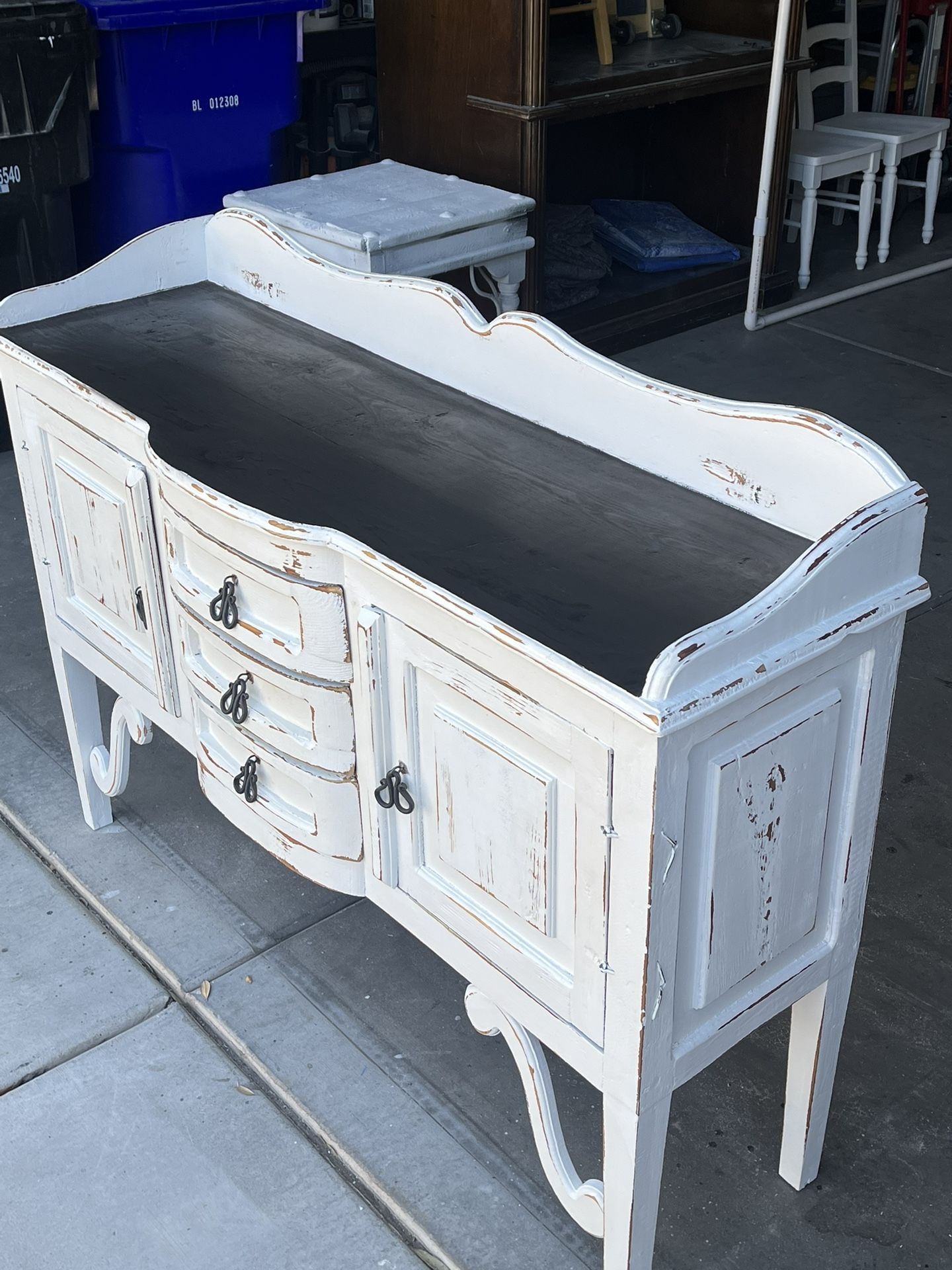 SOLID PINE RUSTIC FARMHOUSE CONSOLE, CREDENZA, COUCH TABLE OR ENTRY PIECE