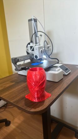 3D Printed Spider-Man Head Cup